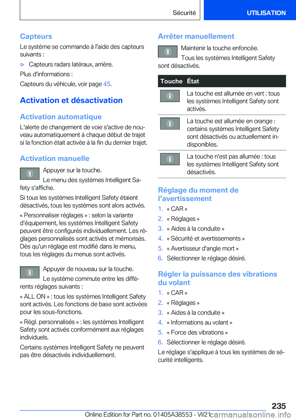 BMW X6 2022  Notices Demploi (in French) �C�a�p�t�e�u�r�s
�L�e��s�y�s�t�è�m�e��s�e��c�o�m�m�a�n�d�e��