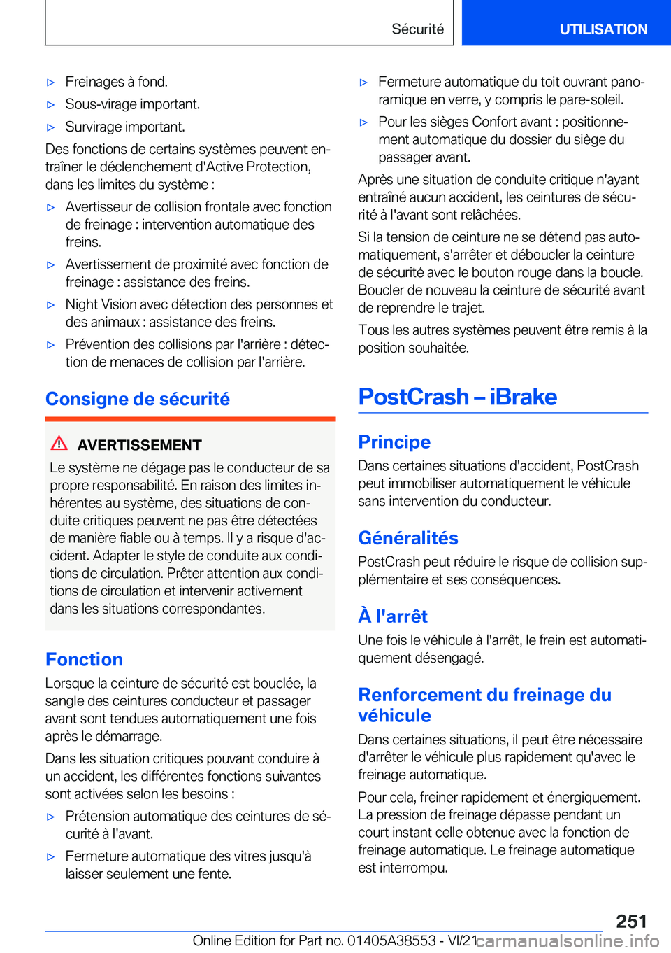 BMW X6 2022  Notices Demploi (in French) 'x�F�r�e�i�n�a�g�e�s��