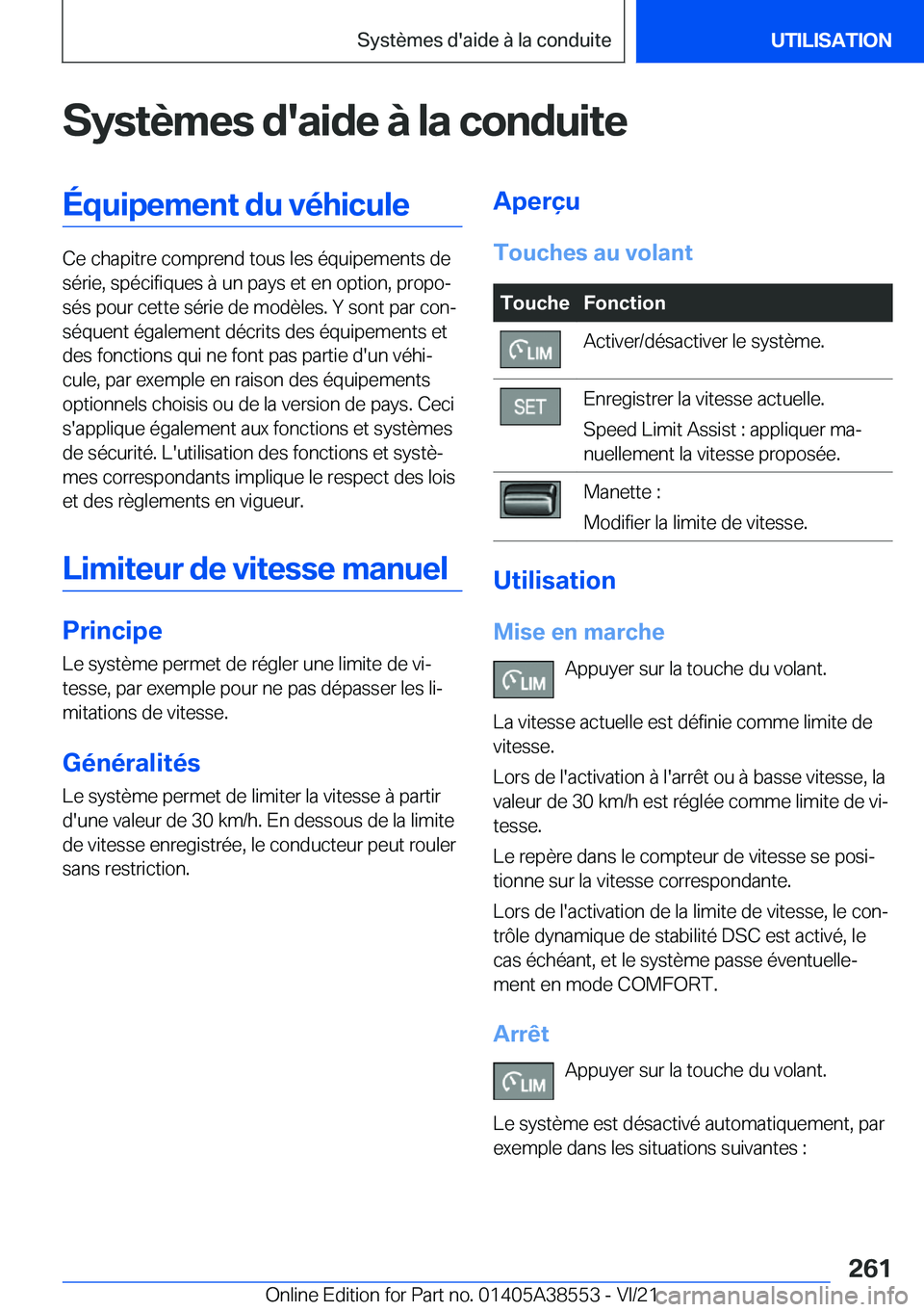 BMW X6 2022  Notices Demploi (in French) �S�y�s�t�è�m�e�s��d�'�a�i�d�e��