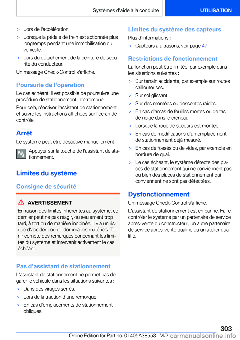 BMW X6 2022  Notices Demploi (in French) 'x�L�o�r�s��d�e��l�'�a�c�c�é�l�é�r�a�t�i�o�n�.'x�L�o�r�s�q�u�e��l�a��p�é�d�a�l�e��d�e��f�r�e�i�n��e�s�t��a�c�t�i�o�n�n�é�e��p�l�u�s
�l�o�n�g�t�e�m�p�s��p�e�n�d�a�n�t��u�n�e�