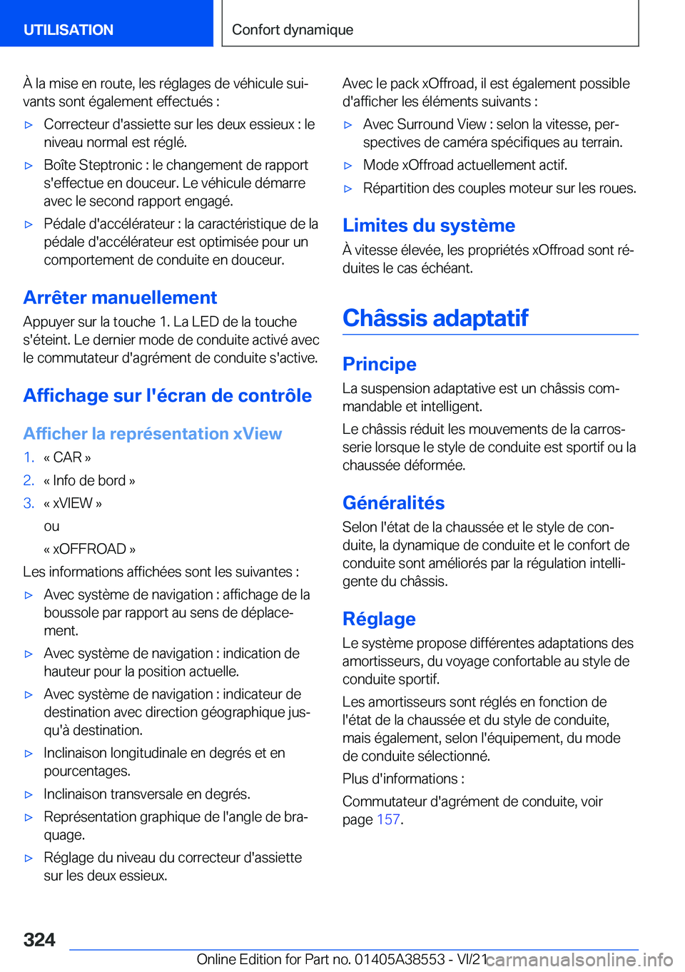 BMW X6 2022  Notices Demploi (in French) �