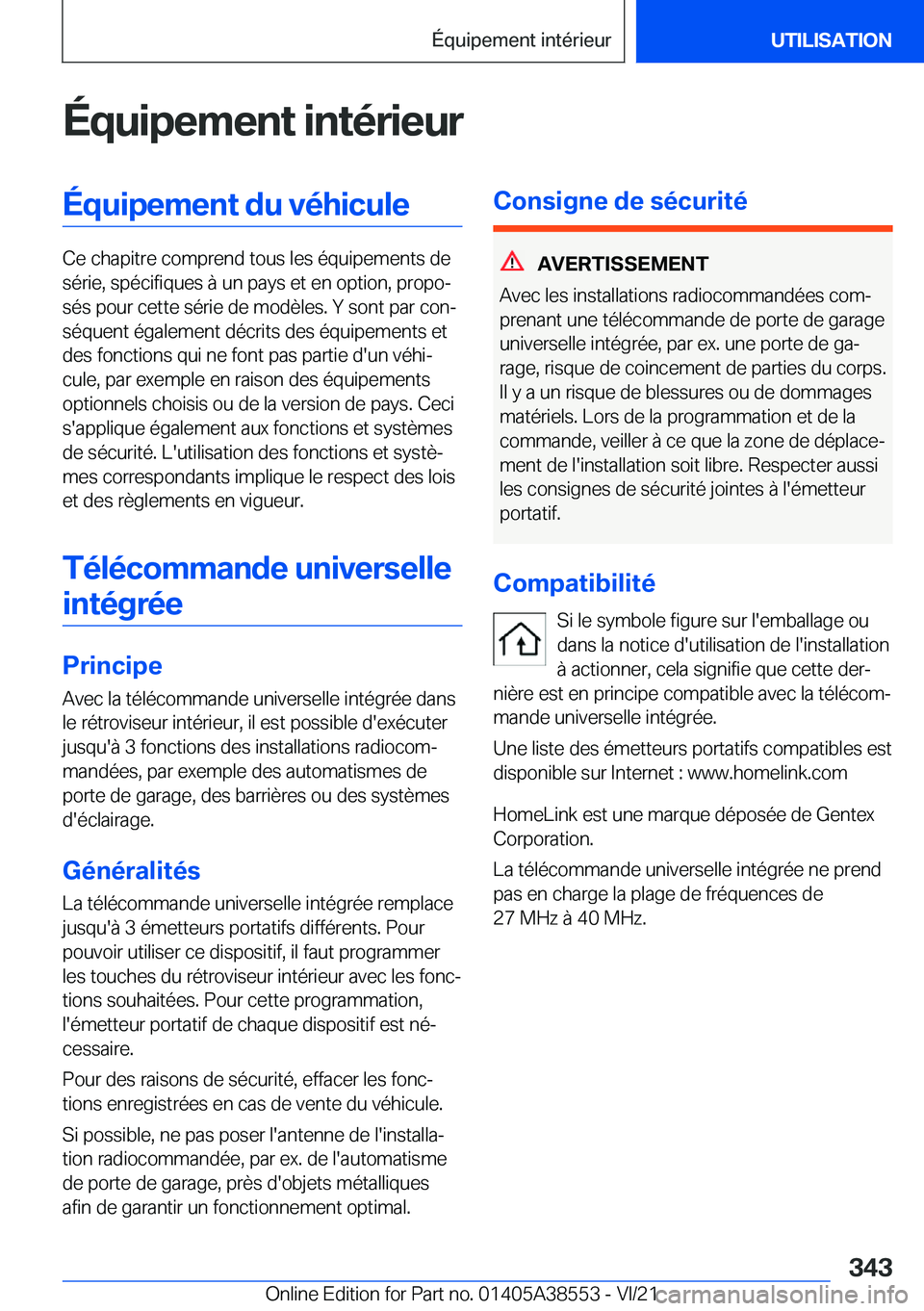 BMW X6 2022  Notices Demploi (in French) �