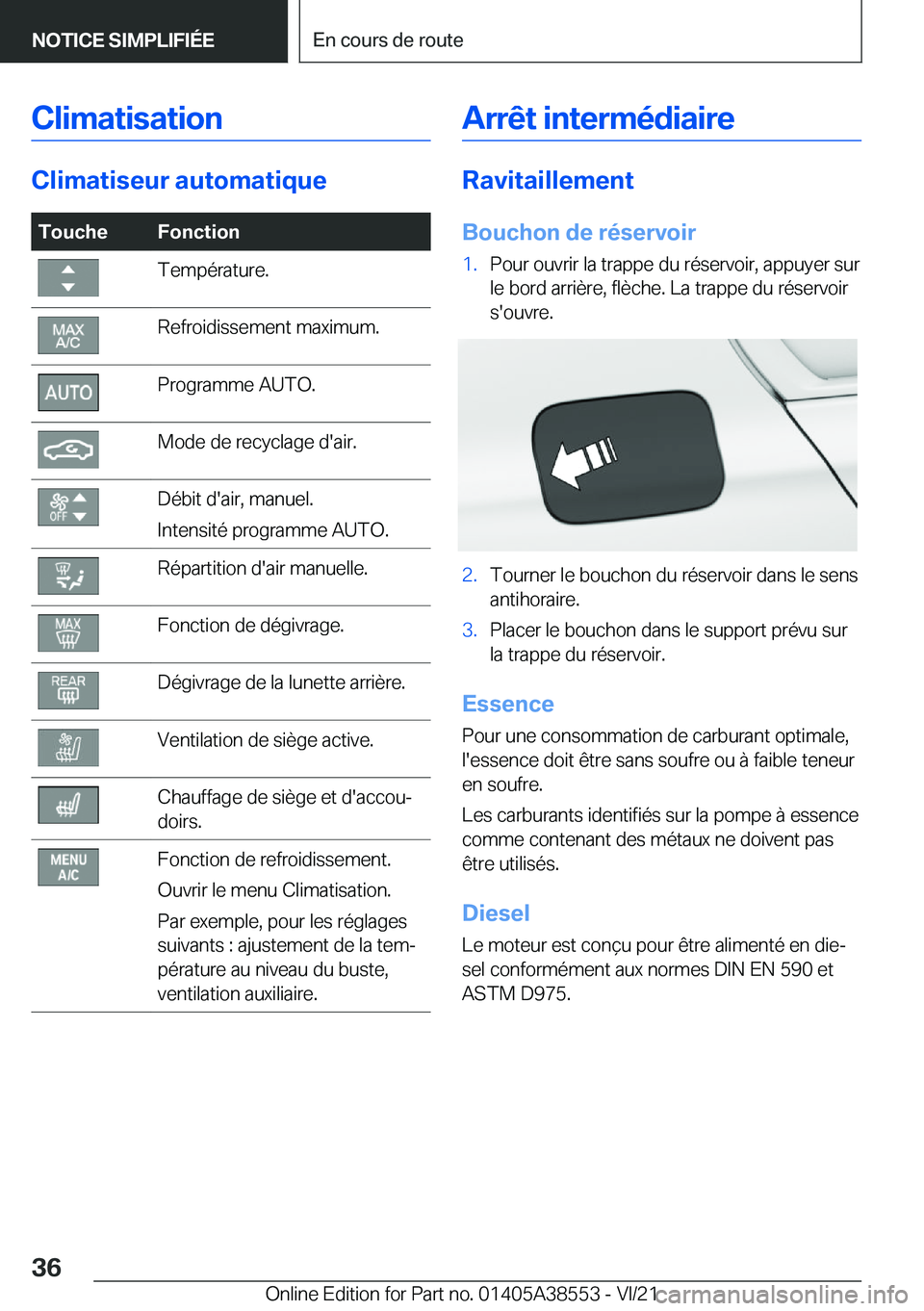 BMW X6 2022  Notices Demploi (in French) �C�l�i�m�a�t�i�s�a�t�i�o�n
�C�l�i�m�a�t�i�s�e�u�r��a�u�t�o�m�a�t�i�q�u�e
�T�o�u�c�h�e�F�o�n�c�t�i�o�n�T�e�m�p�é�r�a�t�u�r�e�.�R�e�f�r�o�i�d�i�s�s�e�m�e�n�t��m�a�x�i�m�u�m�.�P�r�o�g�r�a�m�m�e��A�U�