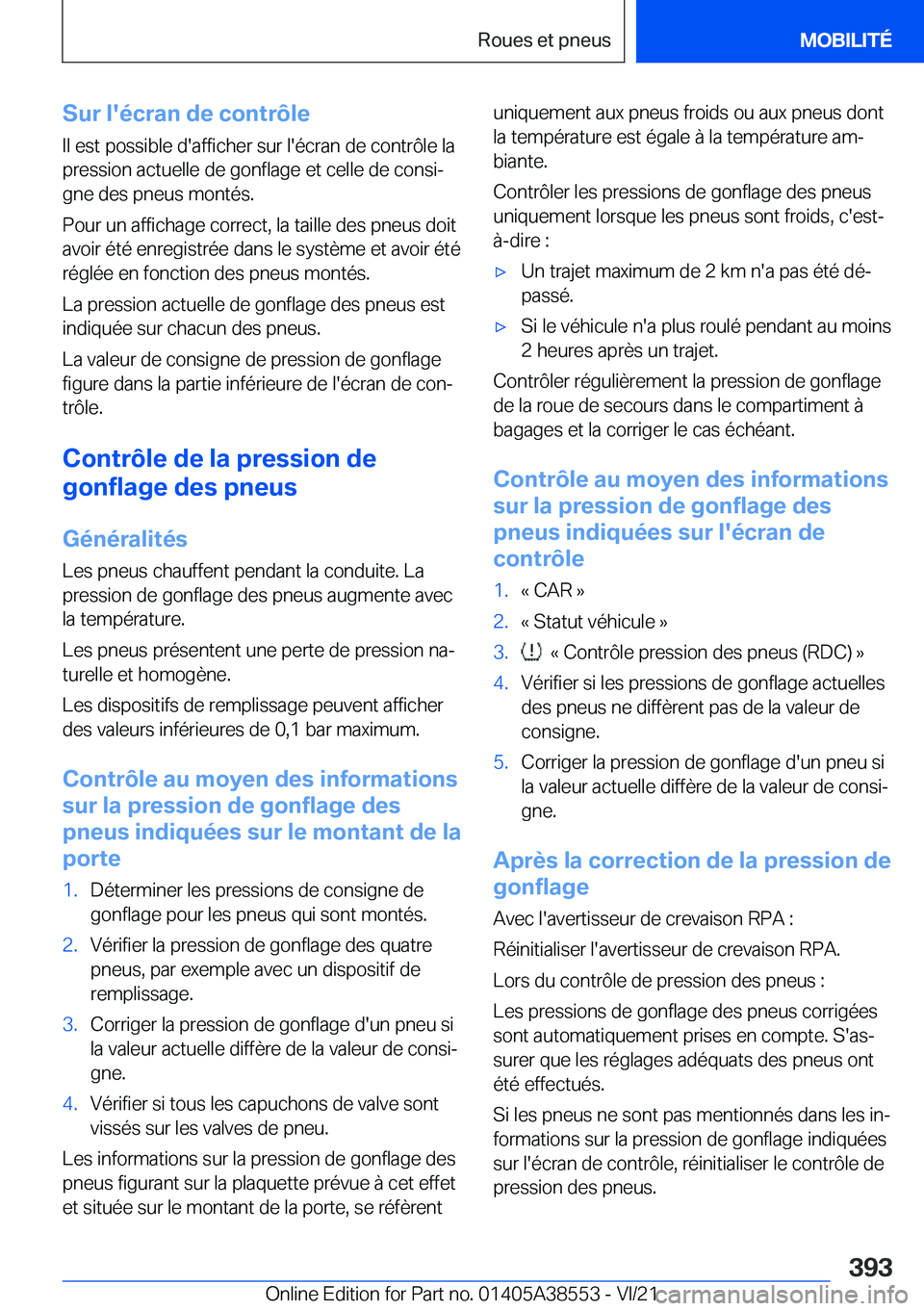 BMW X6 2022  Notices Demploi (in French) �S�u�r��l�'�é�c�r�a�n��d�e��c�o�n�t�r�