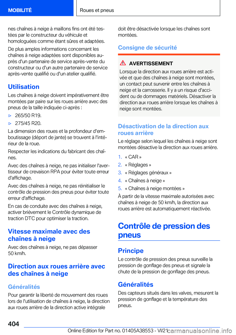 BMW X6 2022  Notices Demploi (in French) �n�e�s��c�h�a�