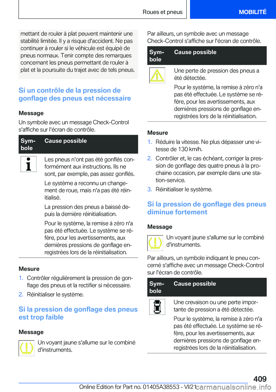 BMW X6 2022  Notices Demploi (in French) �m�e�t�t�a�n�t��d�e��r�o�u�l�e�r��