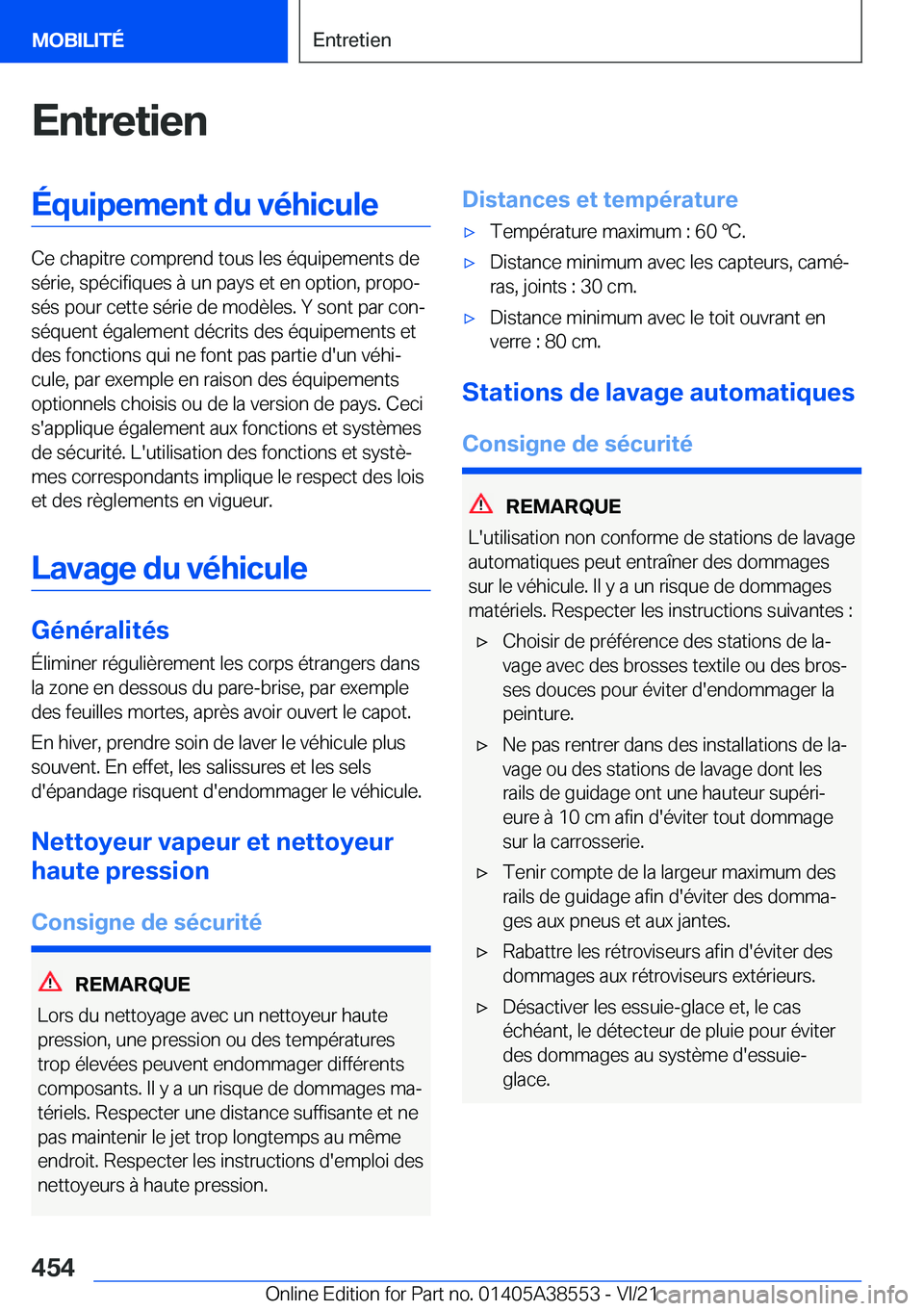 BMW X6 2022  Notices Demploi (in French) �E�n�t�r�e�t�i�e�n�