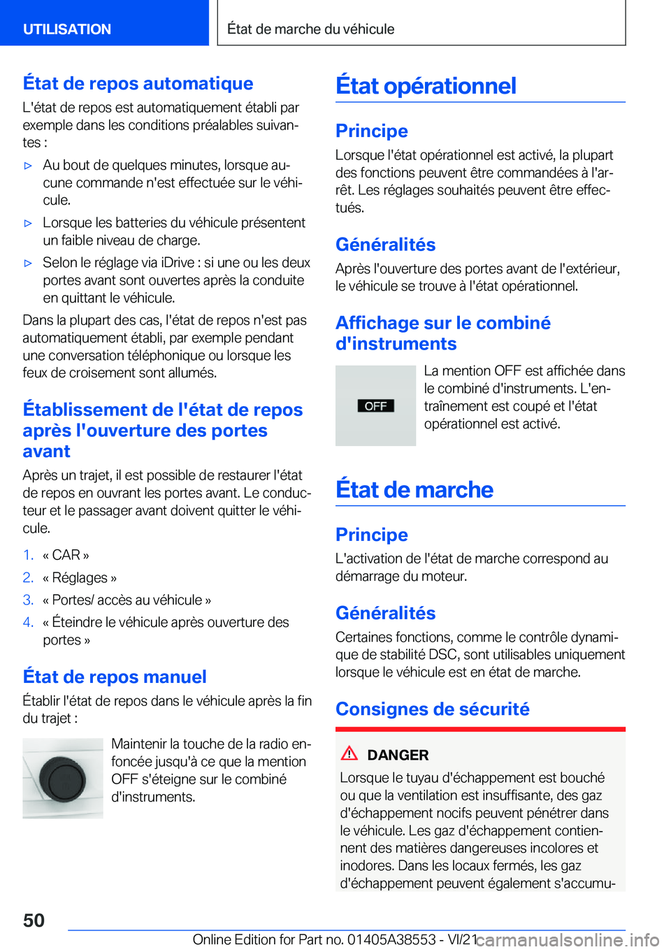 BMW X6 2022  Notices Demploi (in French) �
