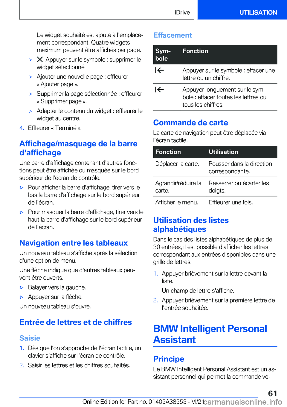 BMW X6 2022  Notices Demploi (in French) �L�e��w�i�d�g�e�t��s�o�u�h�a�i�t�é��e�s�t��a�j�o�u�t�é��