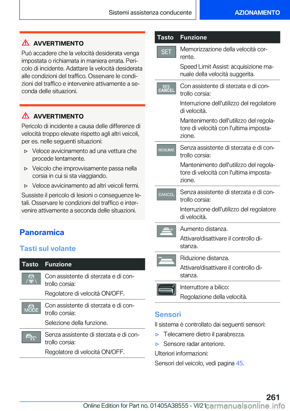 BMW X6 2022  Libretti Di Uso E manutenzione (in Italian) �A�V�V�E�R�T�I�M�E�N�T�O
�P�u�