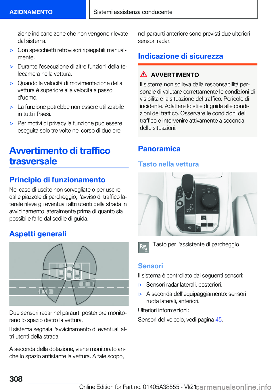 BMW X6 2022  Libretti Di Uso E manutenzione (in Italian) �z�i�o�n�e��i�n�d�i�c�a�n�o��z�o�n�e��c�h�e��n�o�n��v�e�n�g�o�n�o��r�i�l�e�v�a�t�e�d�a�l��s�i�s�t�e�m�a�.'x�C�o�n��s�p�e�c�c�h�i�e�t�t�i��r�e�t�r�o�v�i�s�o�r�i��r�i�p�i�e�g�a�b�i�l�i��m