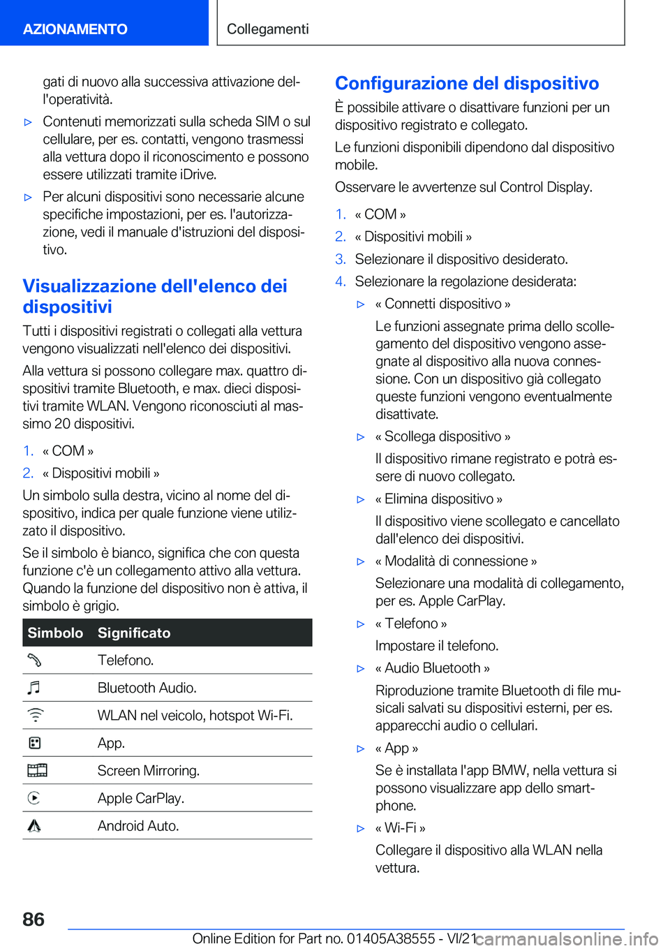 BMW X6 2022  Libretti Di Uso E manutenzione (in Italian) �g�a�t�i��d�i��n�u�o�v�o��a�l�l�a��s�u�c�c�e�s�s�i�v�a��a�t�t�i�v�a�z�i�o�n�e��d�e�lª
�l�'�o�p�e�r�a�t�i�v�i�t�