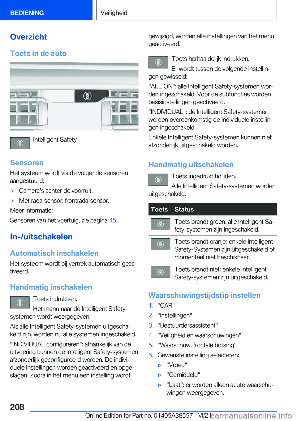 BMW X6 2022  Instructieboekjes (in Dutch) �O�v�e�r�z�i�c�h�t�T�o�e�t�s��i�n��d�e��a�u�t�o
�I�n�t�e�l�l�i�g�e�n�t��S�a�f�e�t�y
�S�e�n�s�o�r�e�n
�H�e�t��s�y�s�t�e�e�m��w�o�r�d�t��v�i�a��d�e��v�o�l�g�e�n�d�e��s�e�n�s�o�r�e�n �a�a�n�g�e