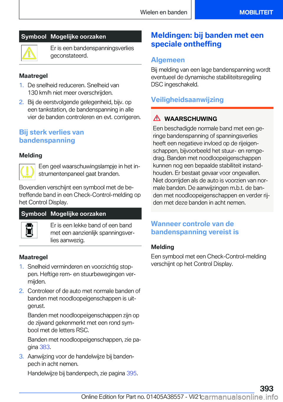 BMW X6 2022  Instructieboekjes (in Dutch) �S�y�m�b�o�o�l�M�o�g�e�l�i�j�k�e��o�o�r�z�a�k�e�n�E�r��i�s��e�e�n��b�a�n�d�e�n�s�p�a�n�n�i�n�g�s�v�e�r�l�i�e�s
�g�e�c�o�n�s�t�a�t�e�e�r�d�.
�M�a�a�t�r�e�g�e�l
�1�.�D�e��s�n�e�l�h�e�i�d��r�e�d�u�