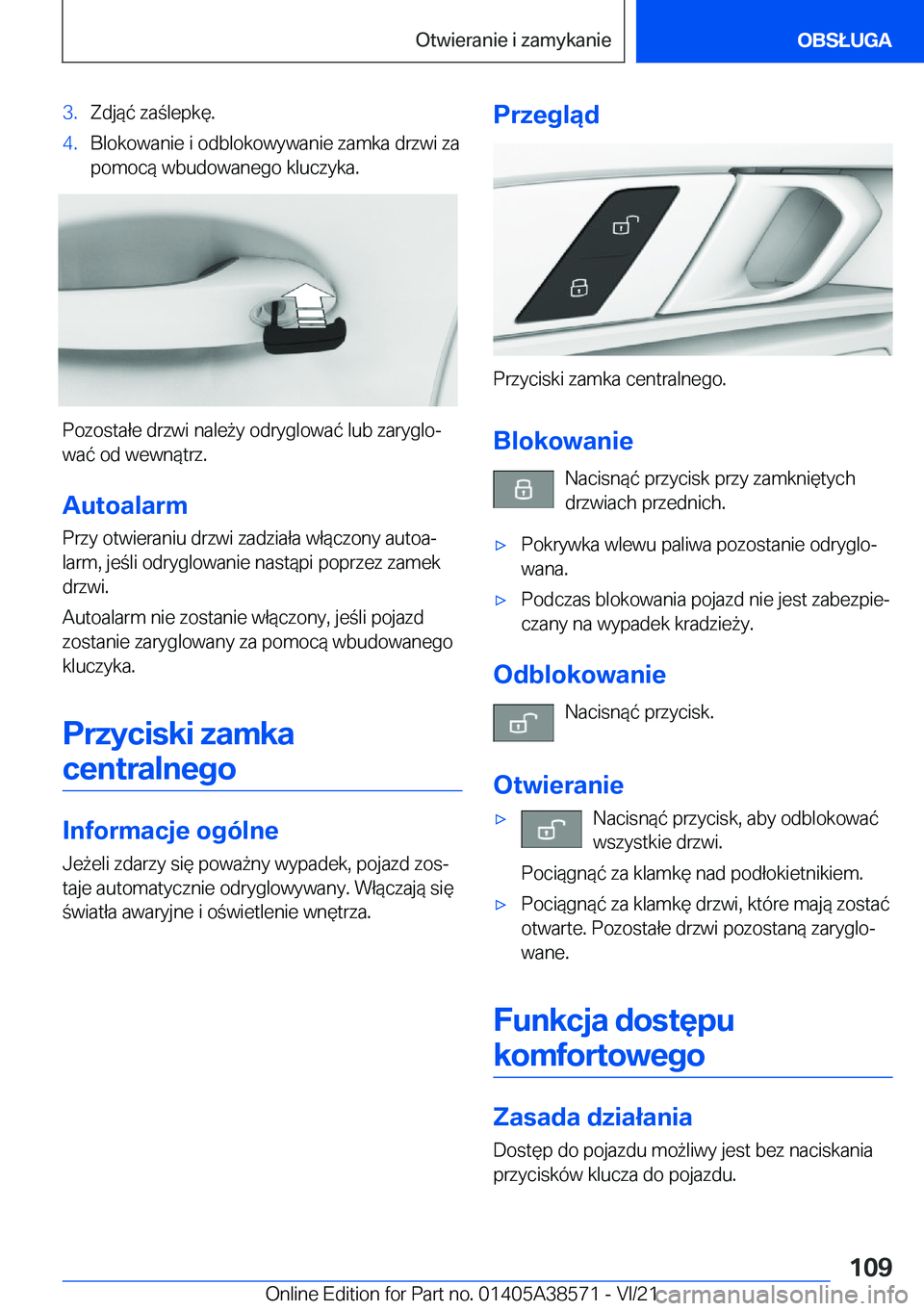 BMW X6 2022  Instrukcja obsługi (in Polish) �3�.�Z�d�j�