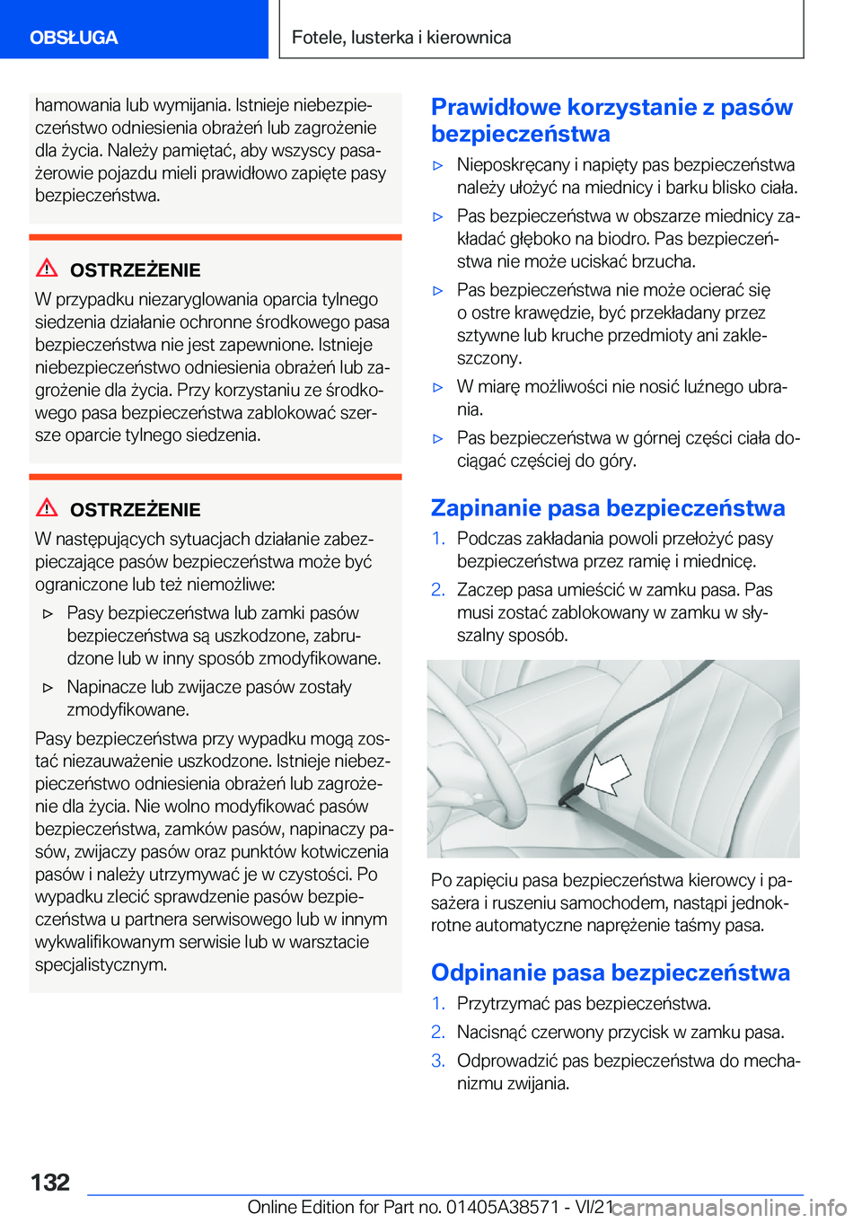BMW X6 2022  Instrukcja obsługi (in Polish) �h�a�m�o�w�a�n�i�a��l�u�b��w�y�m�i�j�a�n�i�a�.��I�s�t�n�i�e�j�e��n�i�e�b�e�z�p�i�ej�c�z�e�