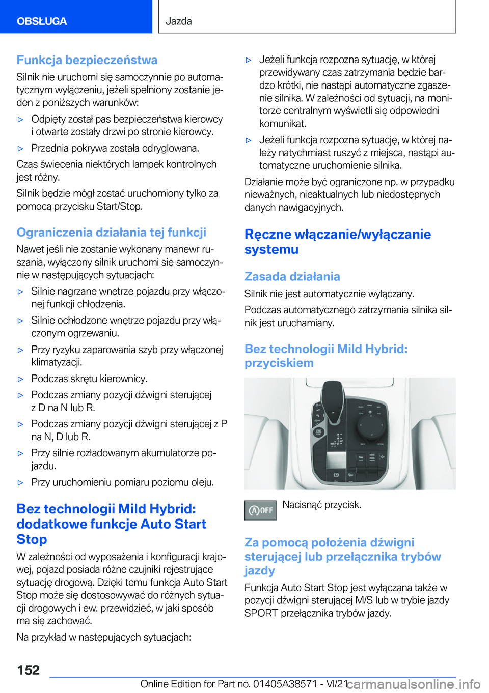 BMW X6 2022  Instrukcja obsługi (in Polish) �F�u�n�k�c�j�a��b�e�z�p�i�e�c�z�e�