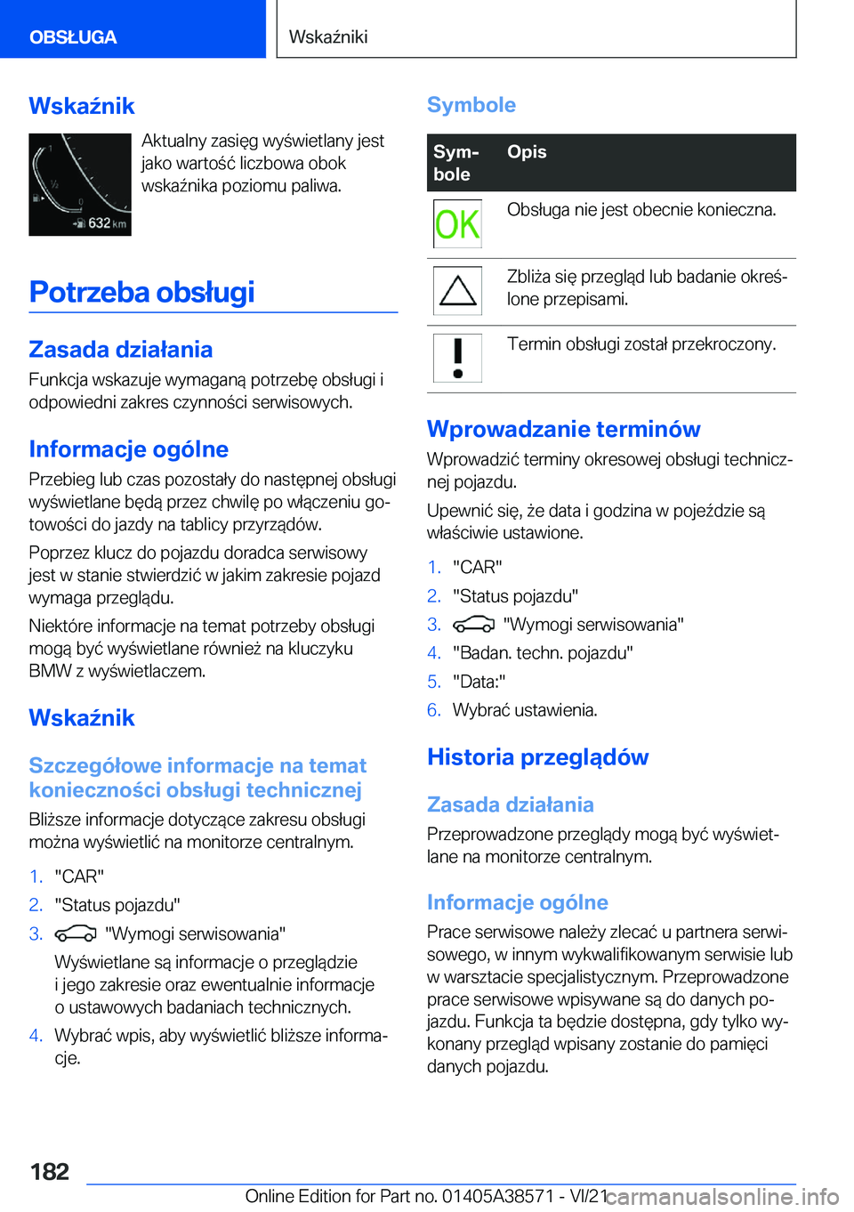 BMW X6 2022  Instrukcja obsługi (in Polish) �W�s�k�a7�n�i�k�A�k�t�u�a�l�n�y��z�a�s�i�