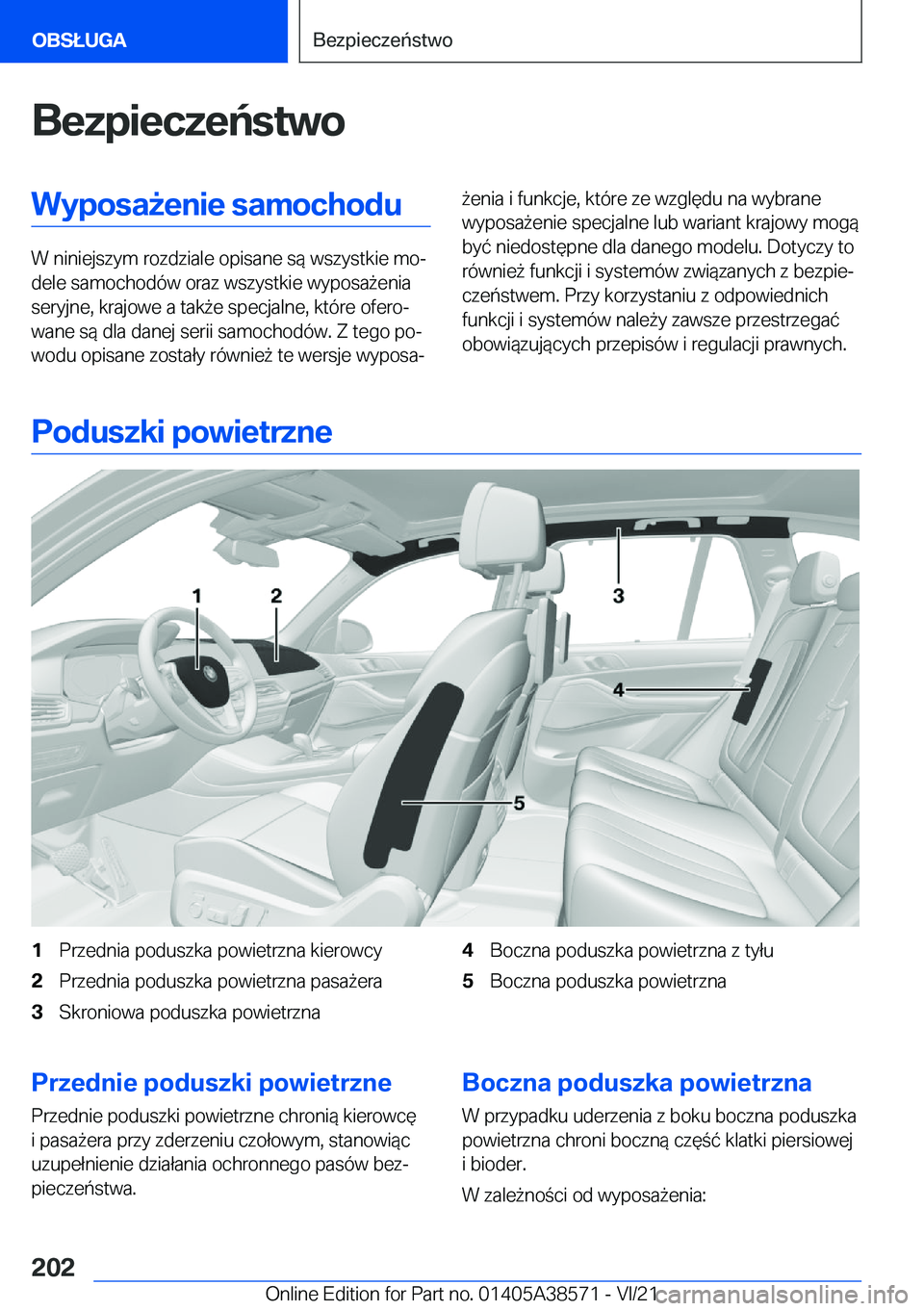 BMW X6 2022  Instrukcja obsługi (in Polish) �B�e�z�p�i�e�c�z�e�
