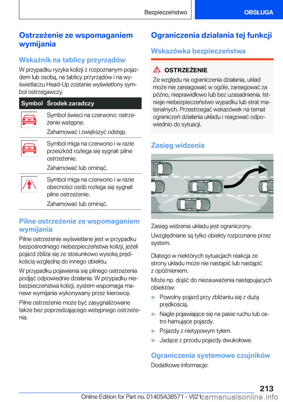 BMW X6 2022  Instrukcja obsługi (in Polish) �O�s�t�r�z�e9�e�n�i�e��z�e��w�s�p�o�m�a�g�a�n�i�e�m
�w�y�m�i�j�a�n�i�a
�W�s�k�a7�n�i�k��n�a��t�a�b�l�i�c�y��p�r�z�y�r�z�ą�d�