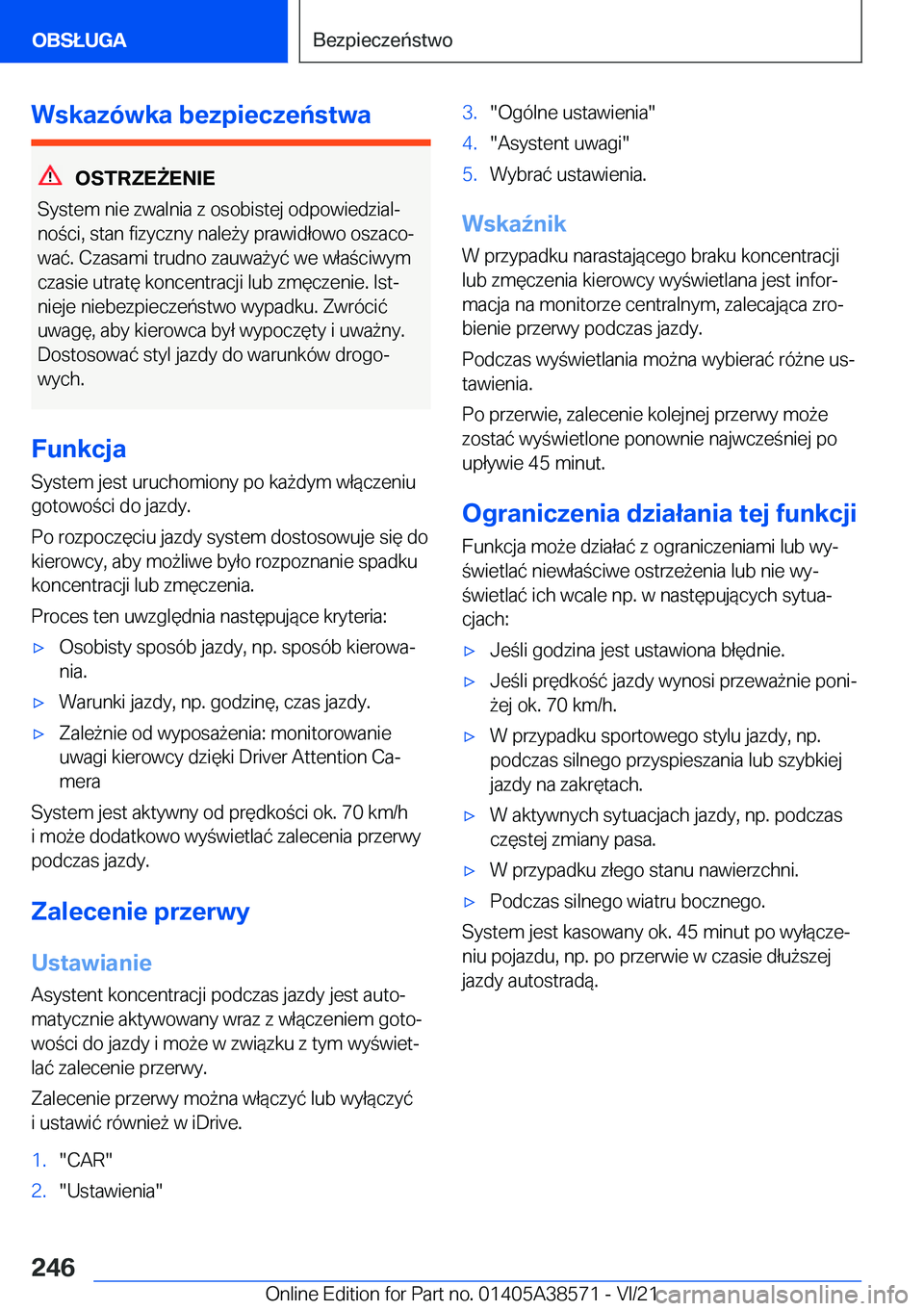BMW X6 2022  Instrukcja obsługi (in Polish) �W�s�k�a�z�