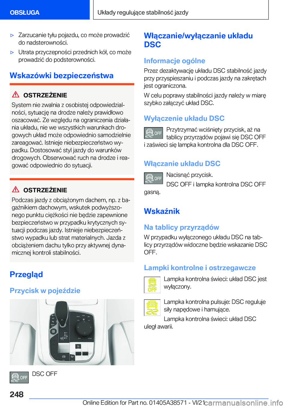 BMW X6 2022  Instrukcja obsługi (in Polish) 'x�Z�a�r�z�u�c�a�n�i�e��t�y�ł�u��p�o�j�a�z�d�u�,��c�o��m�o9�e��p�r�o�w�a�d�z�i�