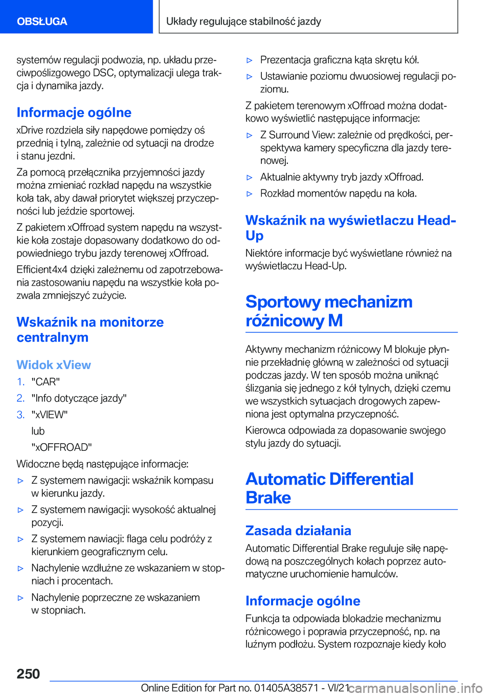BMW X6 2022  Instrukcja obsługi (in Polish) �s�y�s�t�e�m�