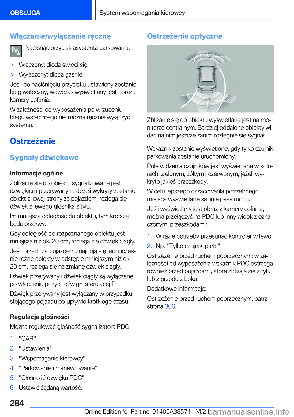 BMW X6 2022  Instrukcja obsługi (in Polish) �W�ł�ą�c�z�a�n�i�e�/�w�y�ł�ą�c�z�a�n�i�e��r�