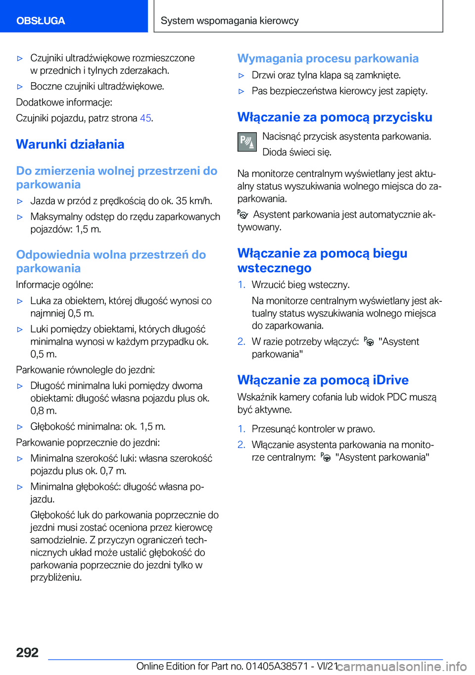 BMW X6 2022  Instrukcja obsługi (in Polish) 'x�C�z�u�j�n�i�k�i��u�l�t�r�a�d7�w�i�