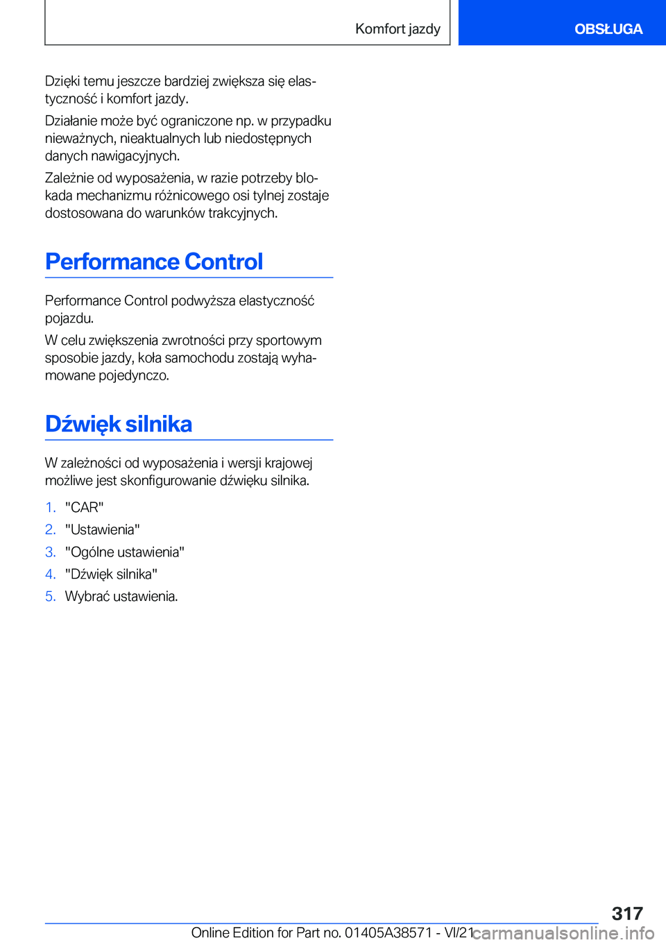 BMW X6 2022  Instrukcja obsługi (in Polish) �D�z�i�