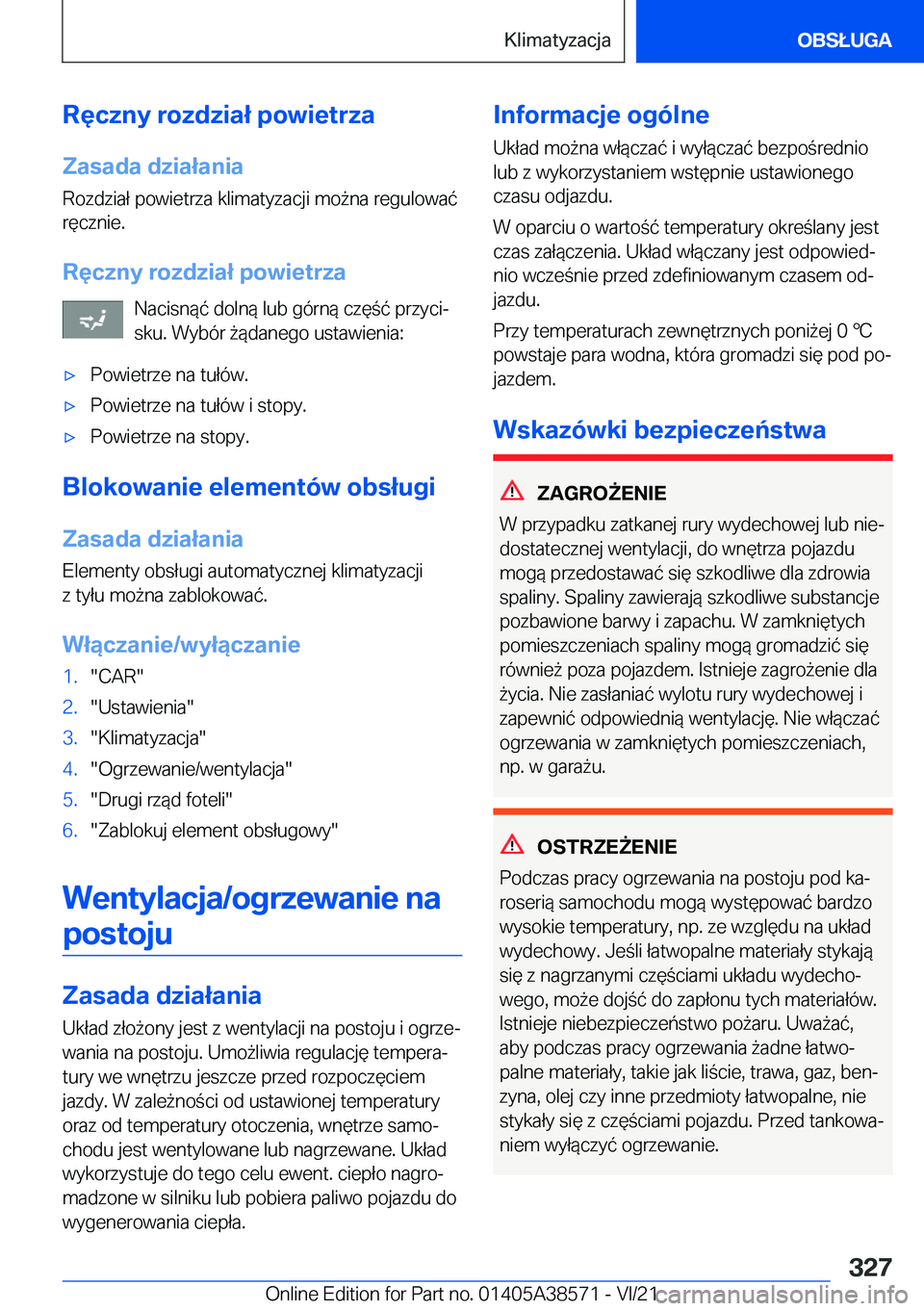 BMW X6 2022  Instrukcja obsługi (in Polish) �R�
