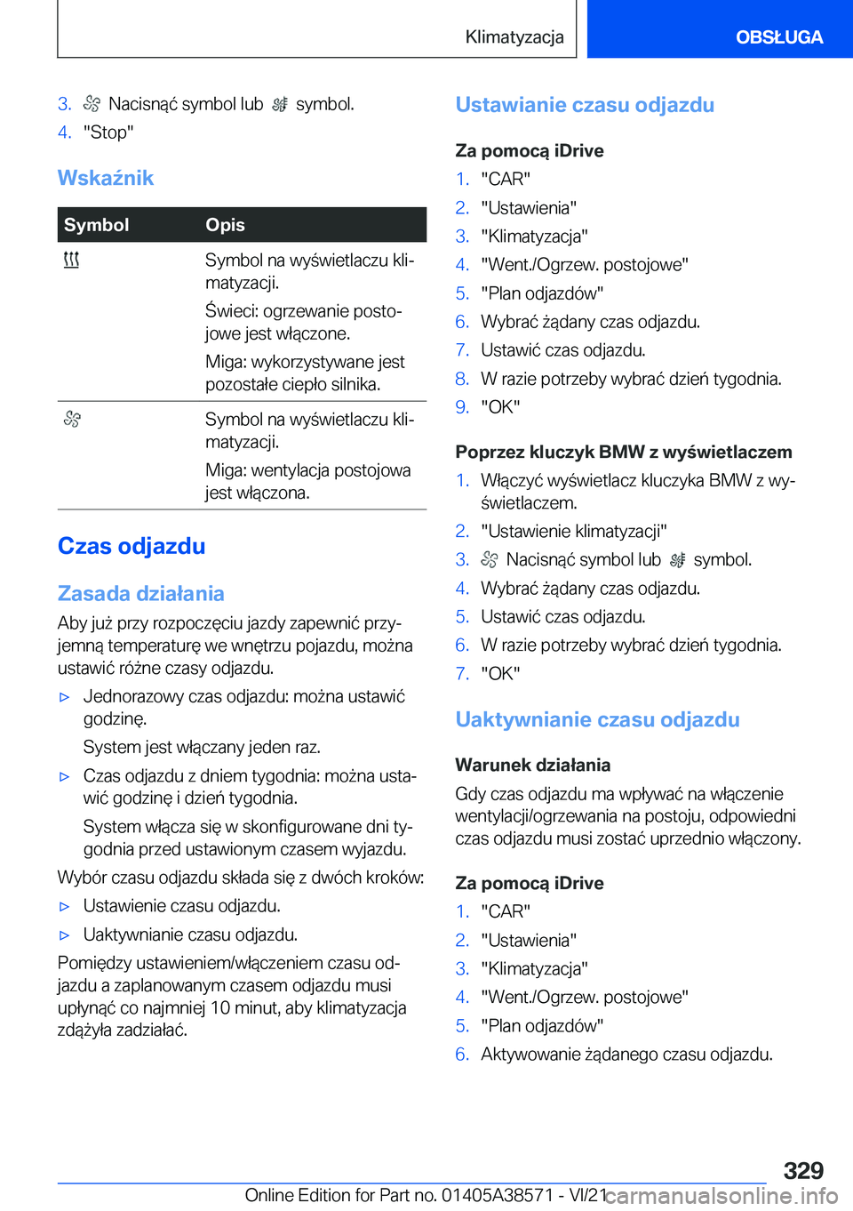 BMW X6 2022  Instrukcja obsługi (in Polish) �3�.���N�a�c�i�s�n�