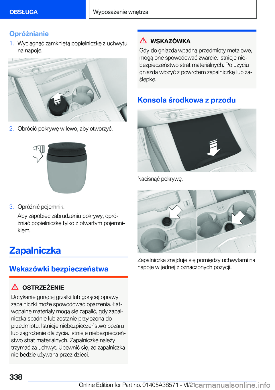 BMW X6 2022  Instrukcja obsługi (in Polish) �O�p�r�