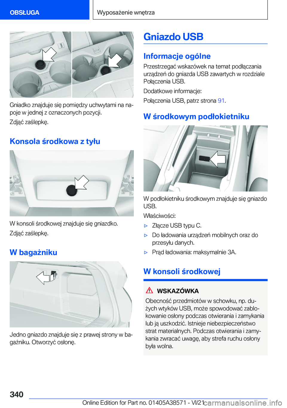 BMW X6 2022  Instrukcja obsługi (in Polish) �G�n�i�a�d�k�o��z�n�a�j�d�u�j�e��s�i�