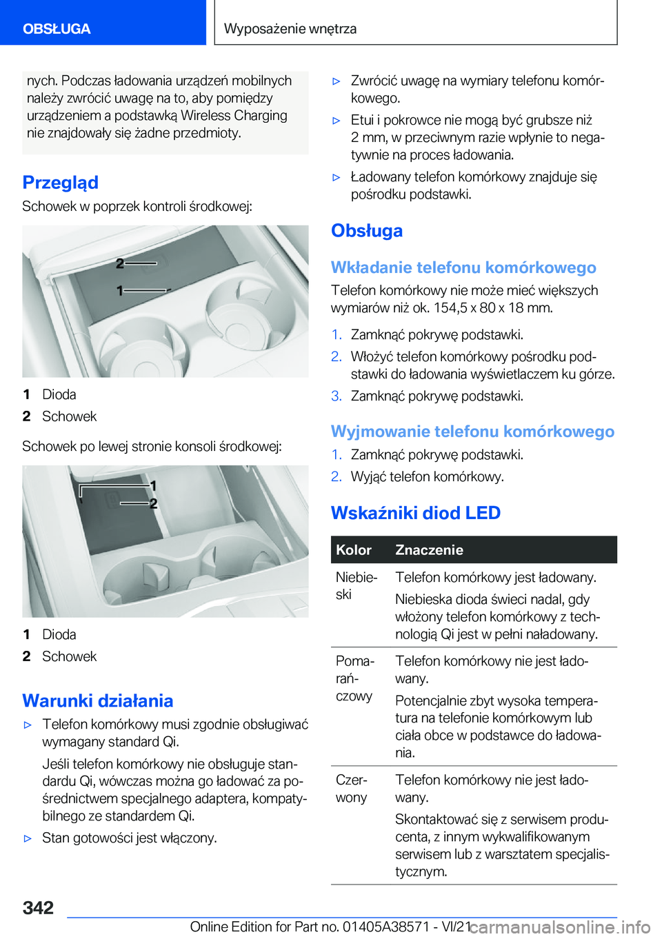 BMW X6 2022  Instrukcja obsługi (in Polish) �n�y�c�h�.��P�o�d�c�z�a�s��ł�a�d�o�w�a�n�i�a��u�r�z�