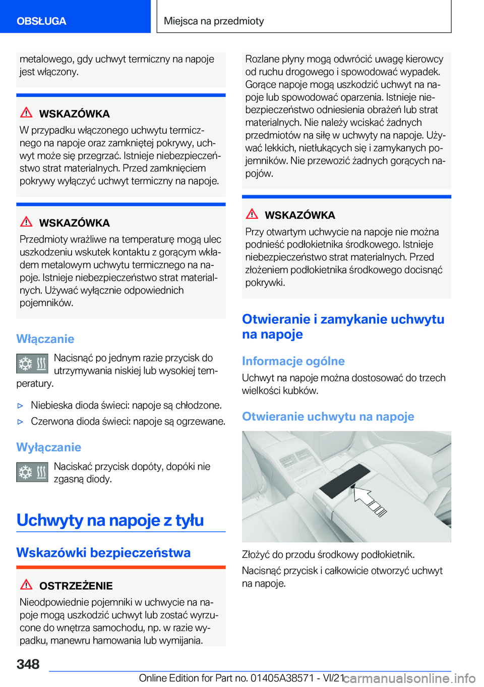 BMW X6 2022  Instrukcja obsługi (in Polish) �m�e�t�a�l�o�w�e�g�o�,��g�d�y��u�c�h�w�y�t��t�e�r�m�i�c�z�n�y��n�a��n�a�p�o�j�e
�j�e�s�t��w�ł�