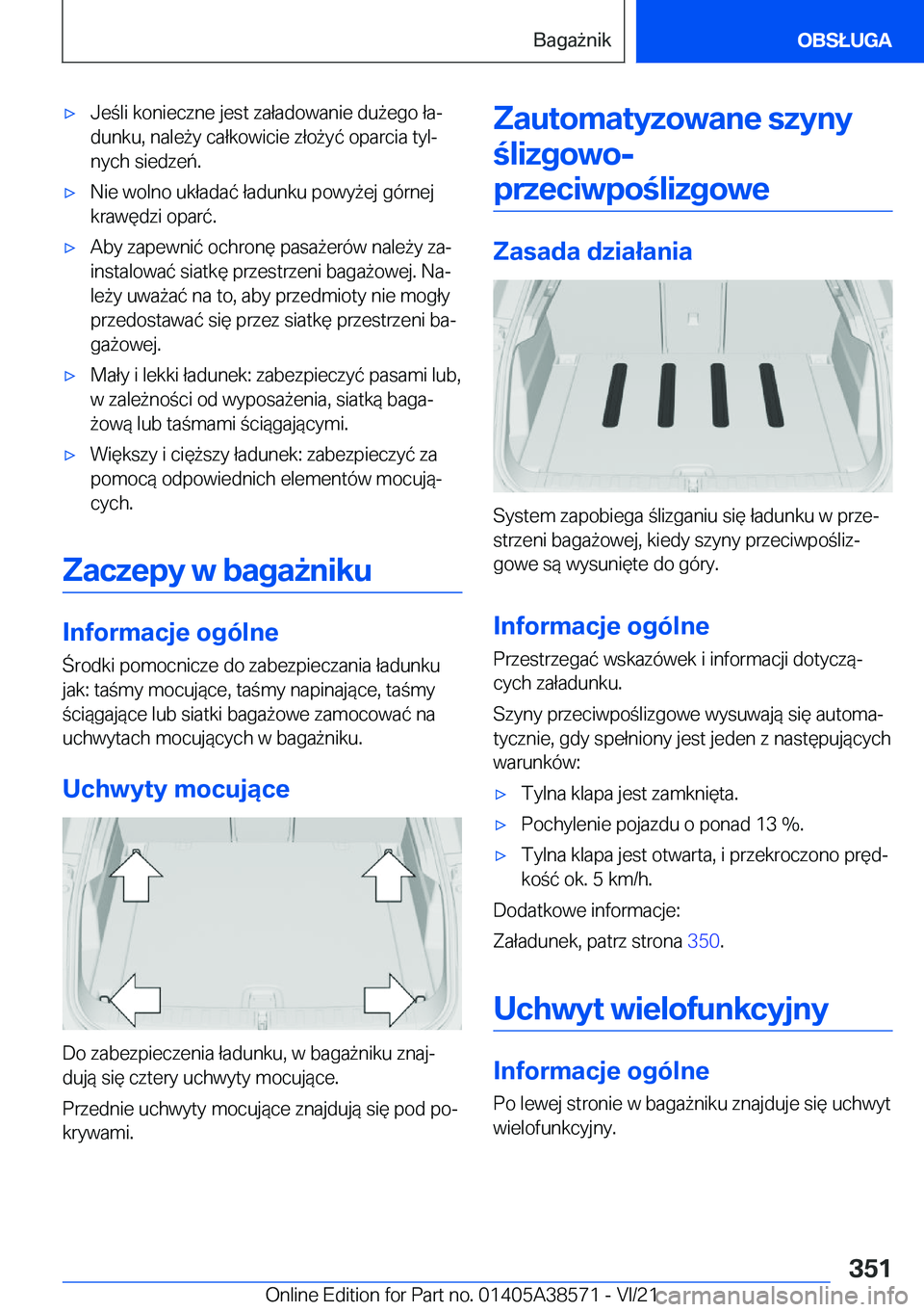 BMW X6 2022  Instrukcja obsługi (in Polish) 'x�J�e�l�i��k�o�n�i�e�c�z�n�e��j�e�s�t��z�a�ł�a�d�o�w�a�n�i�e��d�u9�e�g�o��ł�aj�d�u�n�k�u�,��n�a�l�e9�y��c�a�ł�k�o�w�i�c�i�e��z�ł�o9�y�