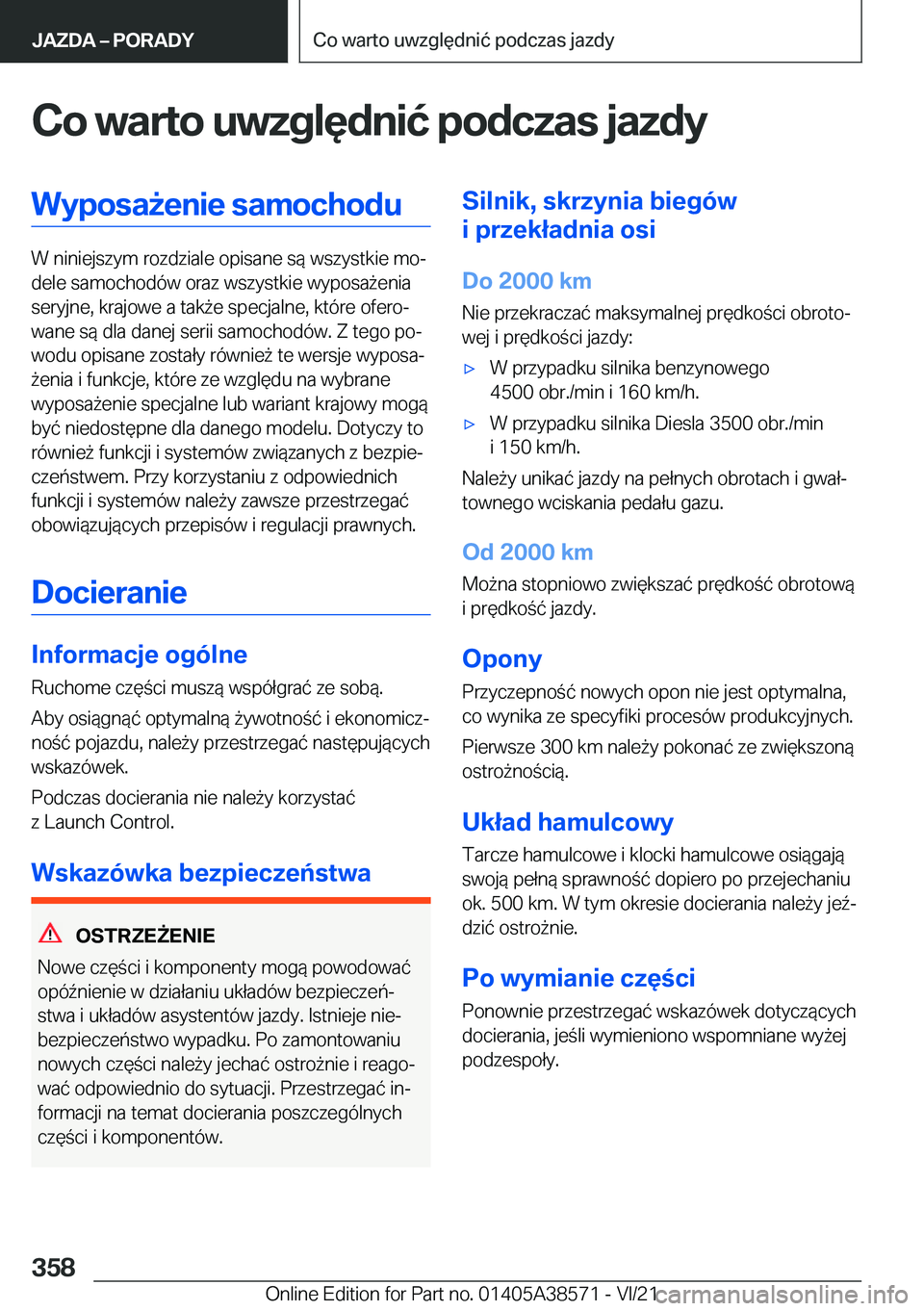 BMW X6 2022  Instrukcja obsługi (in Polish) �C�o��w�a�r�t�o��u�w�z�g�l�
