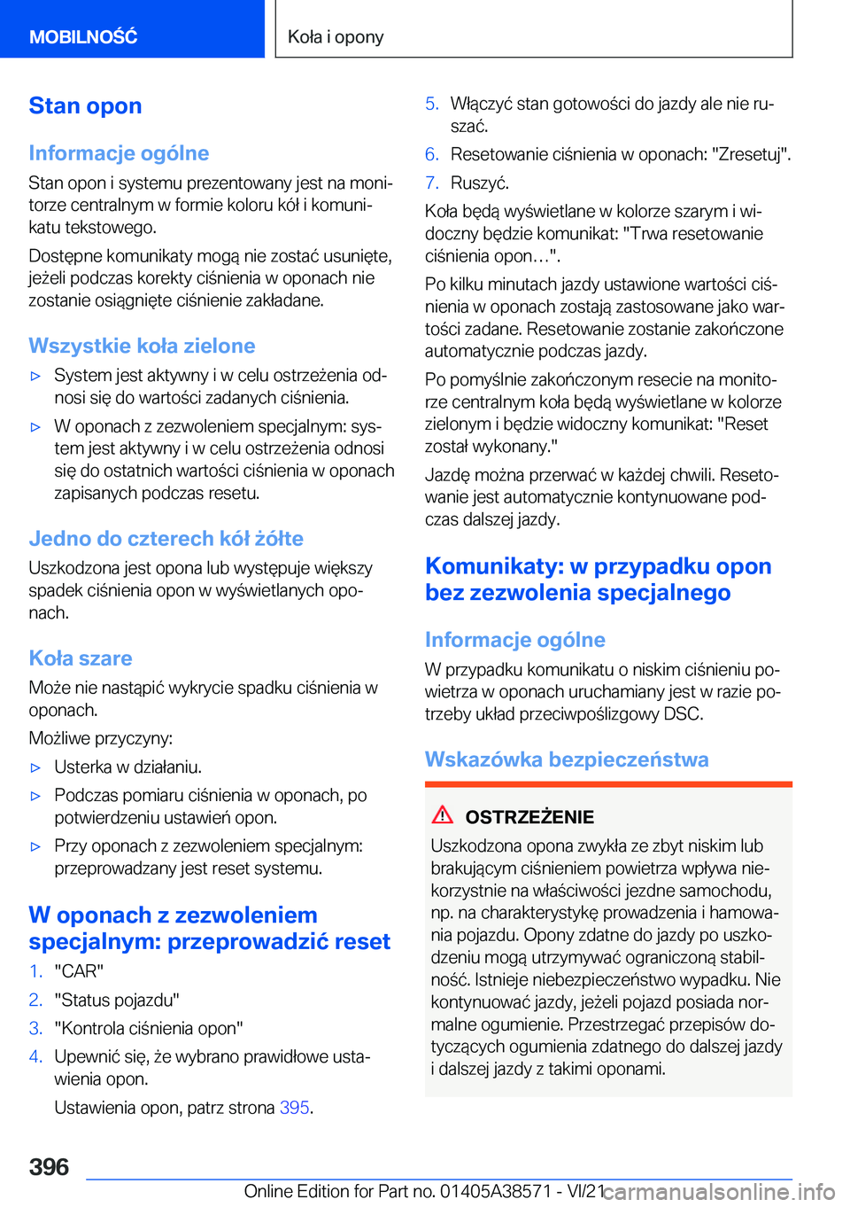 BMW X6 2022  Instrukcja obsługi (in Polish) �S�t�a�n��o�p�o�n
�I�n�f�o�r�m�a�c�j�e��o�g�