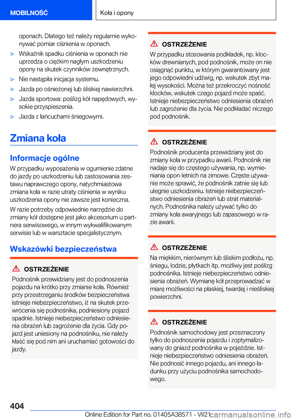 BMW X6 2022  Instrukcja obsługi (in Polish) �o�p�o�n�a�c�h�.��D�l�a�t�e�g�o��t�e9��n�a�l�e9�y��r�e�g�u�l�a�r�n�i�e��w�y�k�oj
�n�y�w�a�