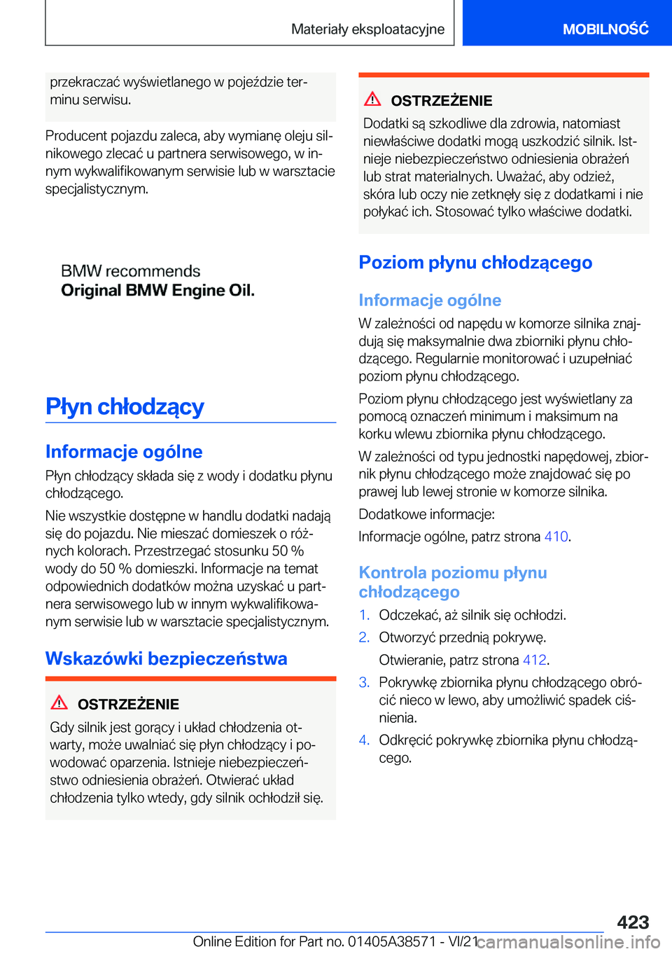 BMW X6 2022  Instrukcja obsługi (in Polish) �p�r�z�e�k�r�a�c�z�a�