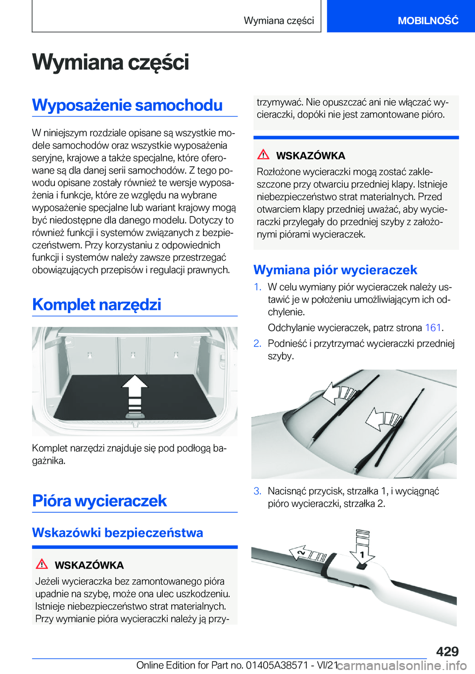 BMW X6 2022  Instrukcja obsługi (in Polish) �W�y�m�i�a�n�a��c�z�