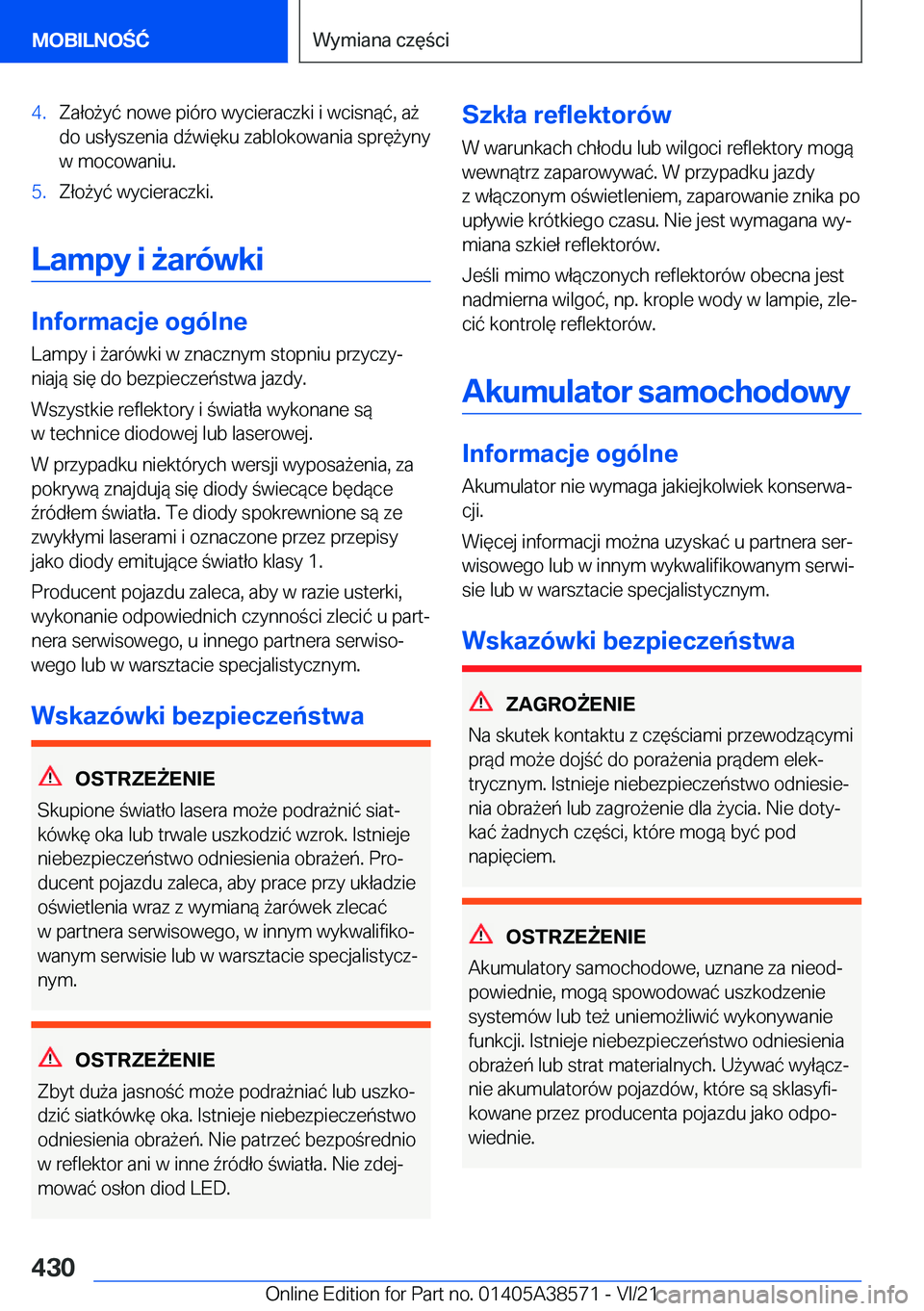 BMW X6 2022  Instrukcja obsługi (in Polish) �4�.�Z�a�ł�o9�y�