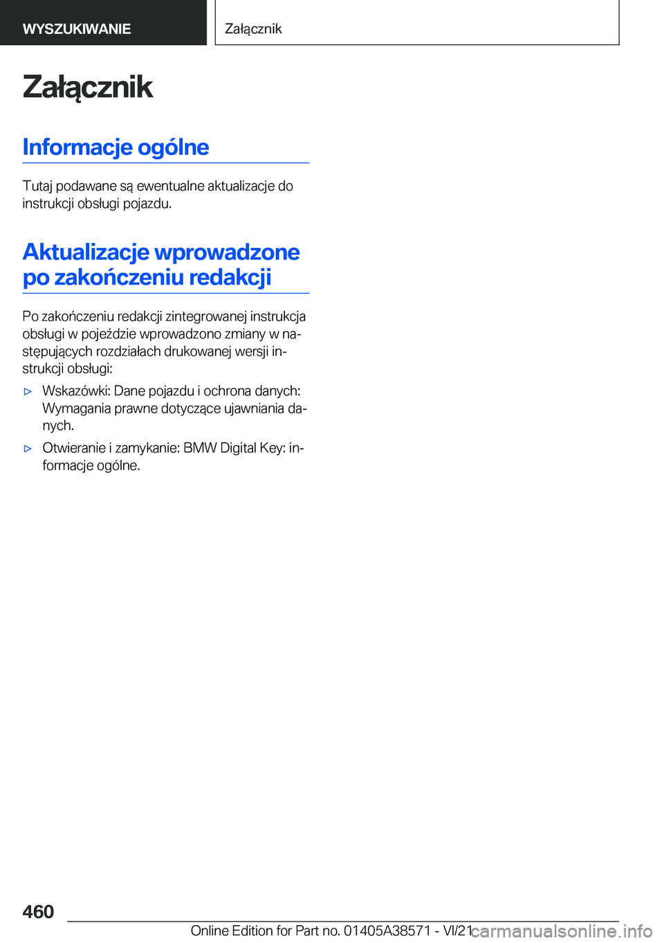 BMW X6 2022  Instrukcja obsługi (in Polish) �Z�a�ł�ą�c�z�n�i�k�I�n�f�o�r�m�a�c�j�e��o�g�