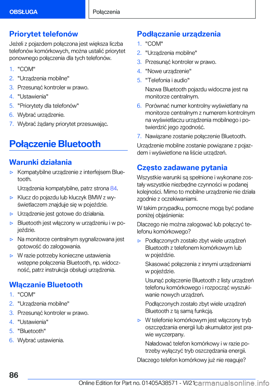 BMW X6 2022  Instrukcja obsługi (in Polish) �P�r�i�o�r�y�t�e�t��t�e�l�e�f�o�n�