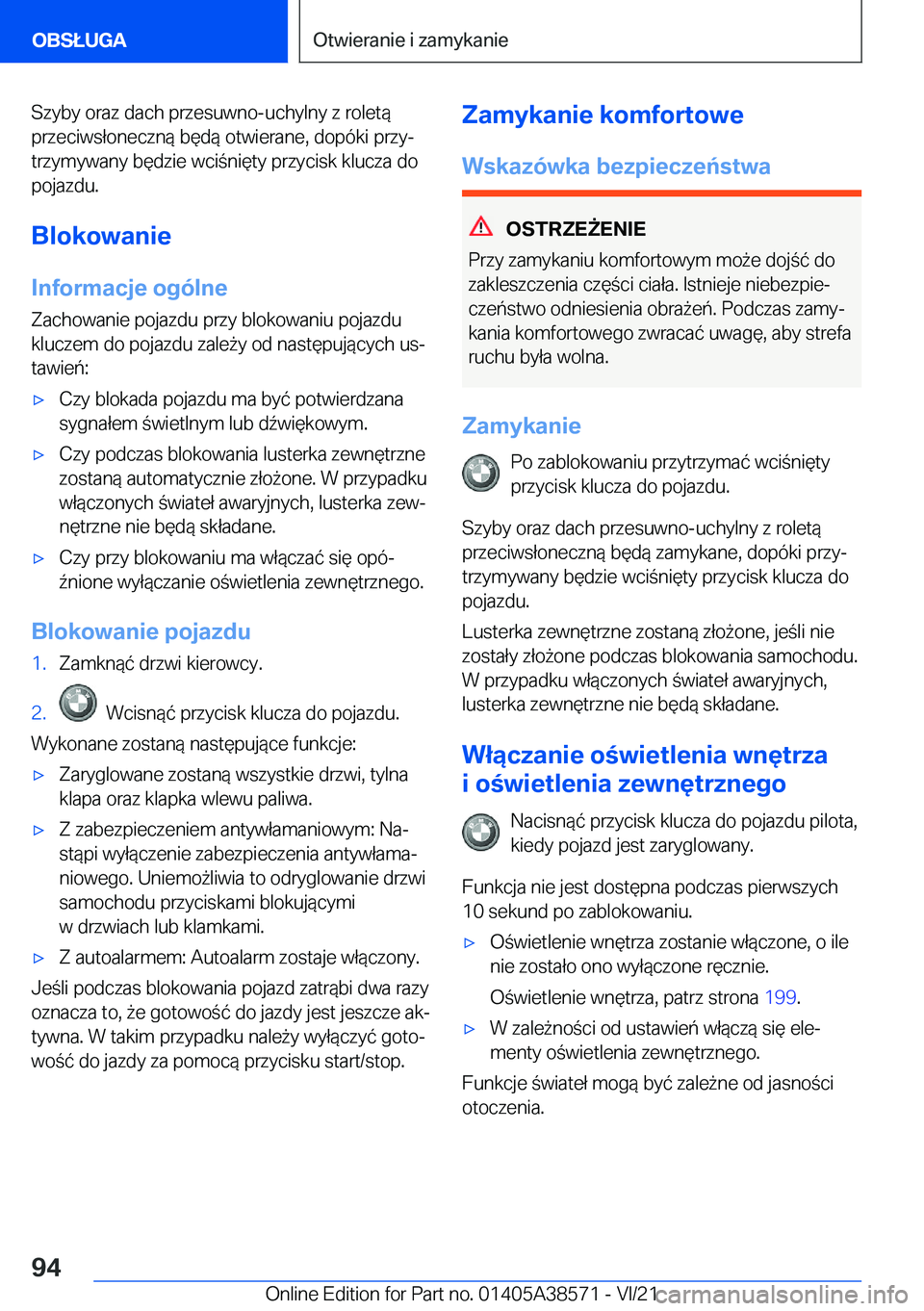 BMW X6 2022  Instrukcja obsługi (in Polish) �S�z�y�b�y��o�r�a�z��d�a�c�h��p�r�z�e�s�u�w�n�o�-�u�c�h�y�l�n�y��z��r�o�l�e�t�