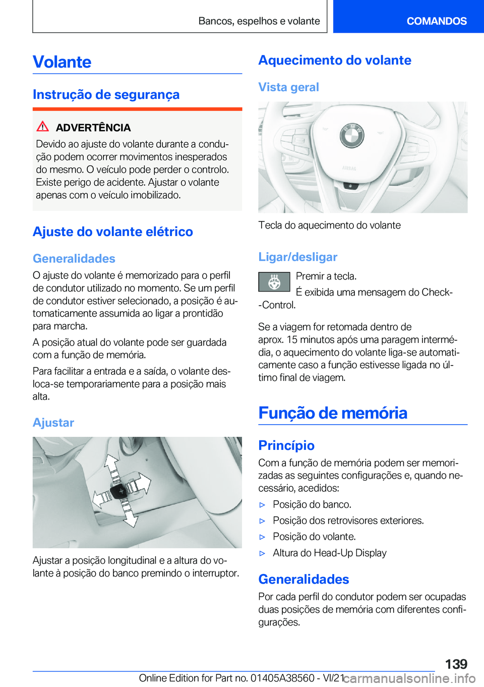 BMW X6 2022  Manual do condutor (in Portuguese) �V�o�l�a�n�t�e
�I�n�s�t�r�u�