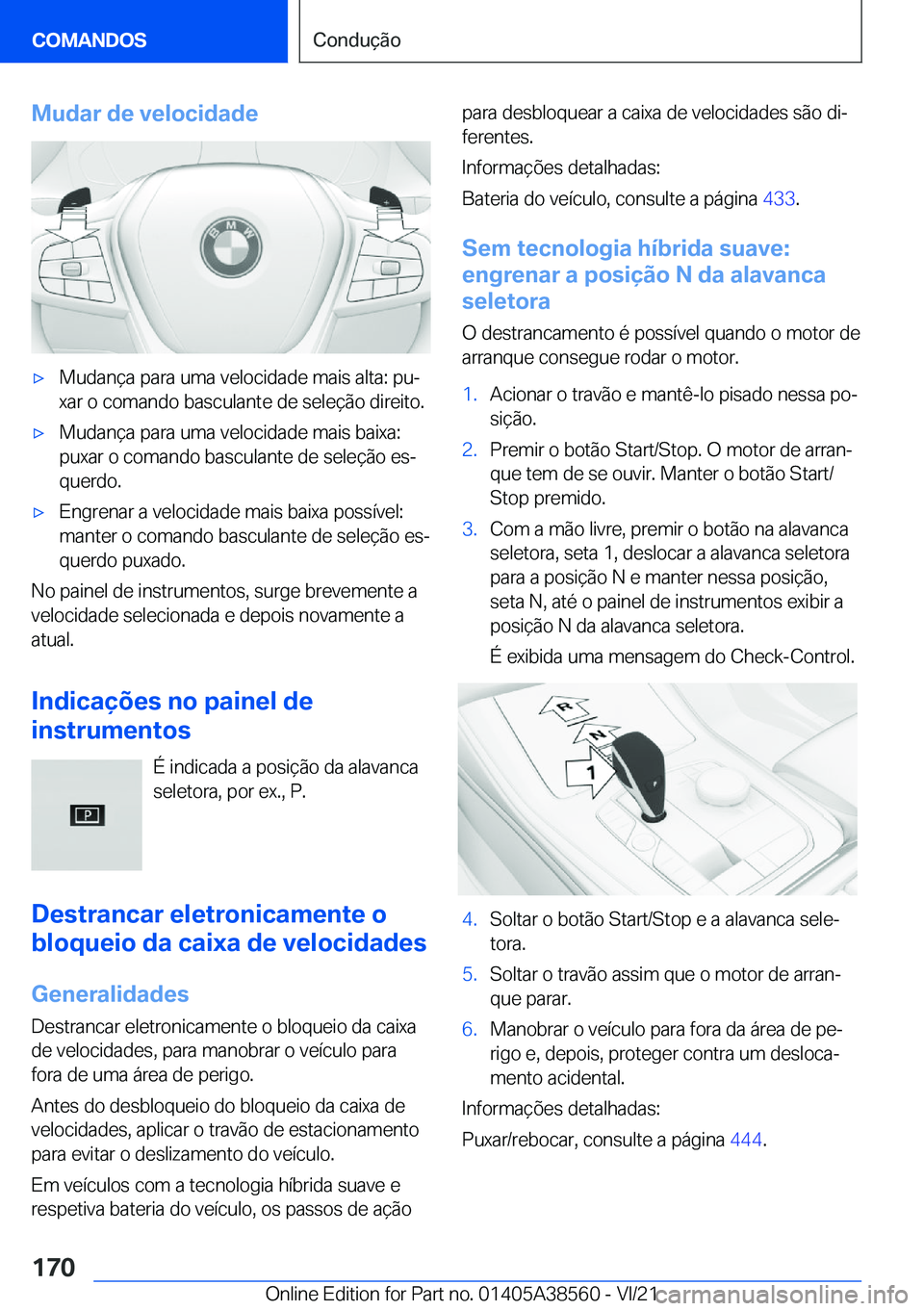 BMW X6 2022  Manual do condutor (in Portuguese) �M�u�d�a�r��d�e��v�e�l�o�c�i�d�a�d�ex�M�u�d�a�n�