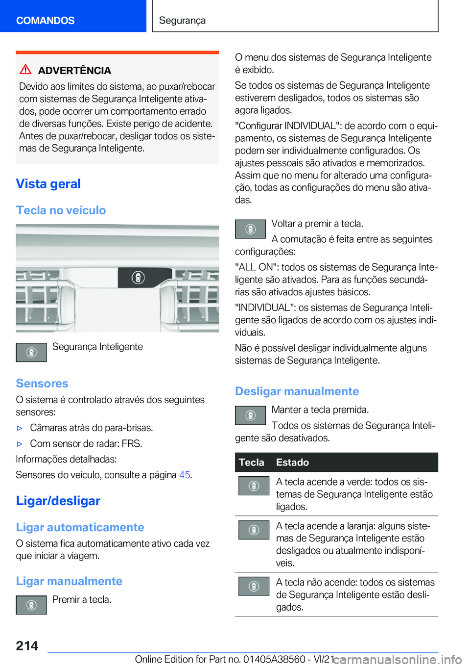 BMW X6 2022  Manual do condutor (in Portuguese) �A�D�V�E�R�T�