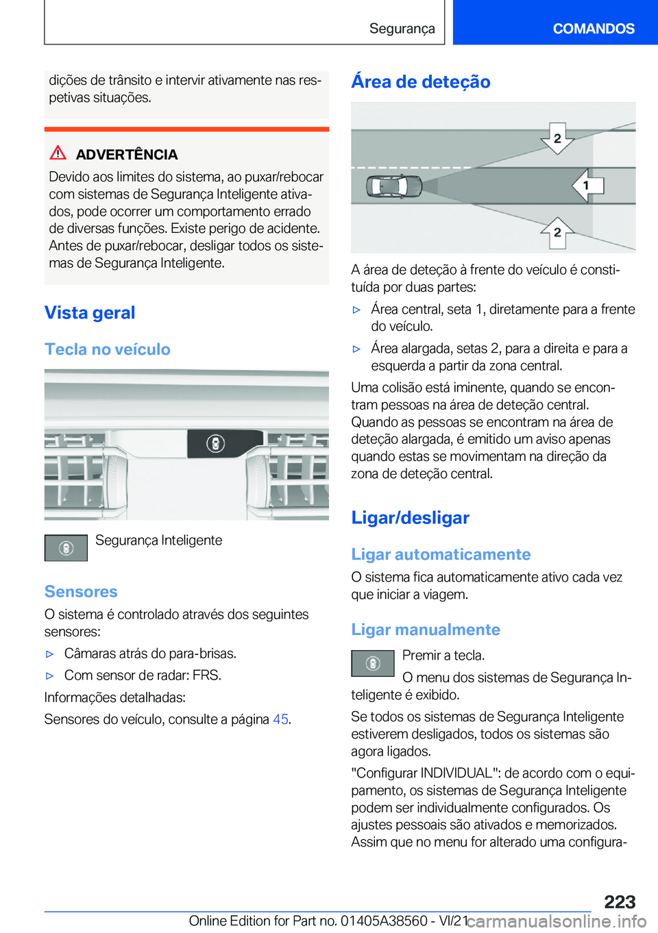 BMW X6 2022  Manual do condutor (in Portuguese) �d�i�